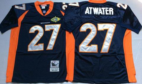 nfl denver broncos #27 Atwater blue throwback jersey