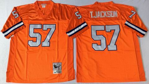 nfl denver broncos #57 T.Jackson orange throwback jersey