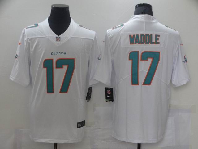 nfl dolphins #17 WADDLE white vapor untouchable jersey