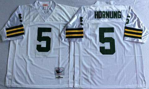 nfl green bay packers 5 Hornung white throwback jersey