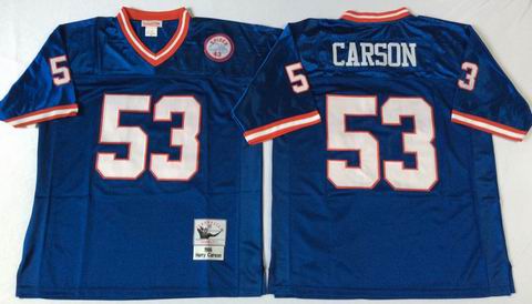 nfl new york giants #53 Carson blue throwback jersey