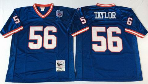 nfl new york giants #56 Taylor blue throwback jersey