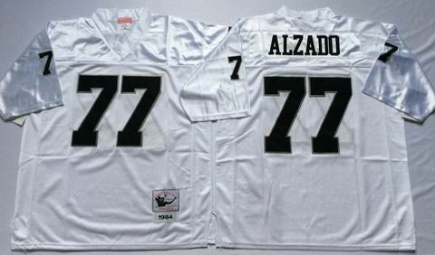 nfl oakland raiders #77 Alzado white throwback jersey