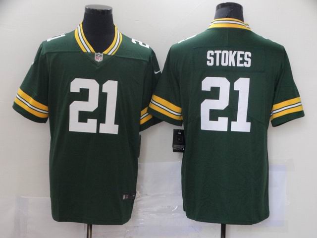 nfl packers #21 STOKES green vapor untouchable jersey