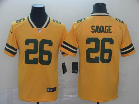 nfl packers #26 Savage Interverted jersey