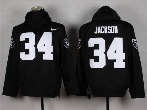 nfl raiders 34 jackson sweatshirts hoody black