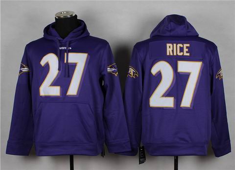 nfl ravens 27 Rice sweatshirts hoody purple