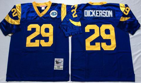 nfl st.louis rams #29 Dickerson blue throwback jersey