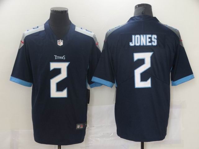 nfl titans #2 JONES navy blue vapor untouchable jersey