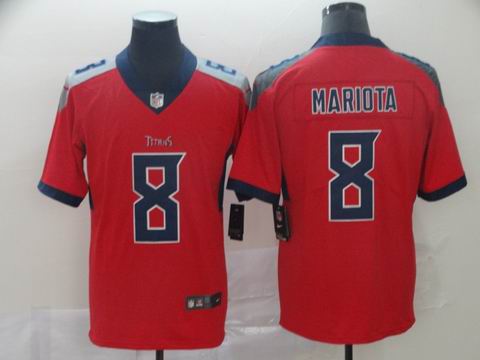 nfl titans #8 MARIOTA red interverted jersey