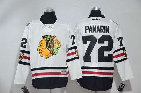 nhl Chicago Blackhawks #72 Panarin white 2017 winter classic jersey