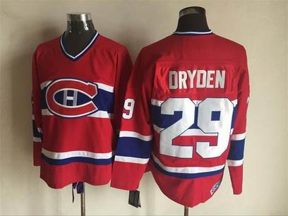 nhl Montreal Canadiens #29 Dryden red jersey
