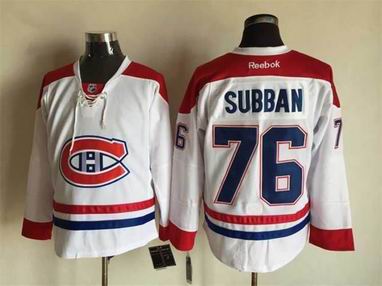 nhl Montreal Canadiens 76 Subban white jersey