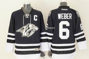 nhl Nashville Predators 6# Weber blue Jersey C patch