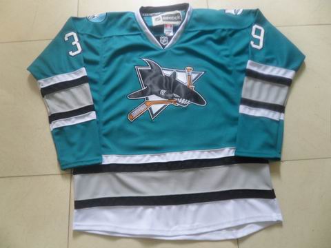 nhl San Jose Sharks #39 Couture blue jersey
