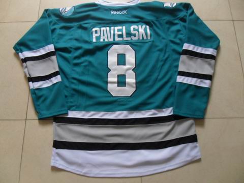 nhl San Jose Sharks #8 Pavelski blue jersey