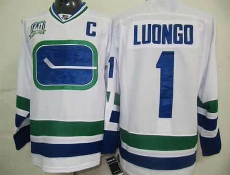 nhl Vancouver Canucks #1 Luongo White[The third section]