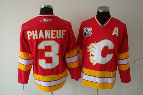 nhl calgary flames #3 phaneuf red[30th]