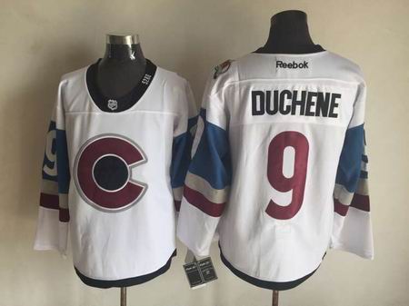nhl colorado avalanche #9 Duchene white jersey