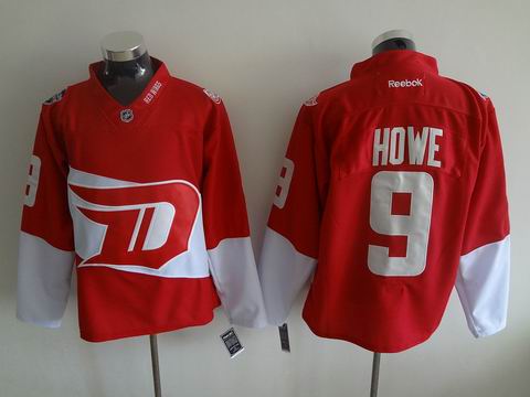 nhl detroit red wings 9 Howe red jersey