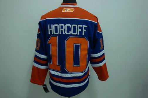 nhl edmonton oilers #10 horcoff lt.blue