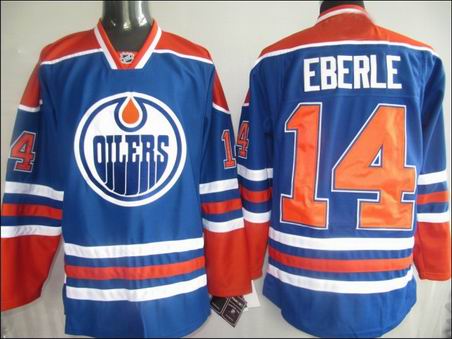 nhl edmonton oilers #14 eberle lt.blue