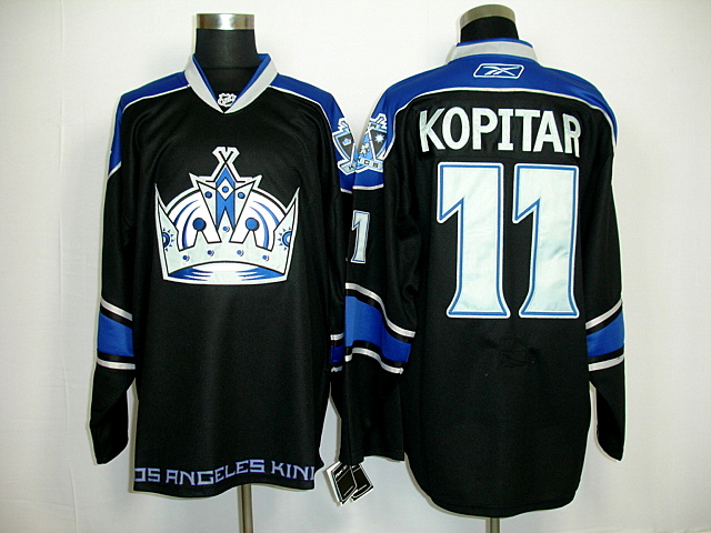 nhl los angeles kings #11 kopitar black blue