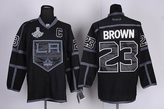 nhl los angeles kings #23 brown black