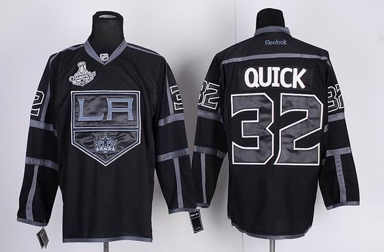 nhl los angeles kings #32 quick black jersey