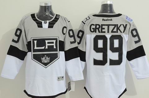 nhl los angeles kings #99 Gretzky white jersey