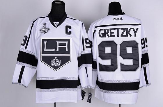 nhl los angeles kings #99 gretzky white