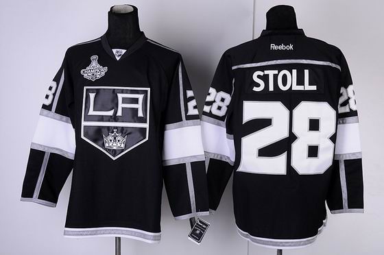 nhl los angeles kings 28 Stoll black jersey