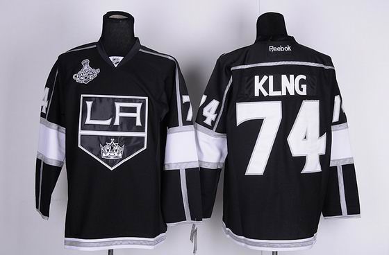 nhl los angeles kings 74 King black jersey