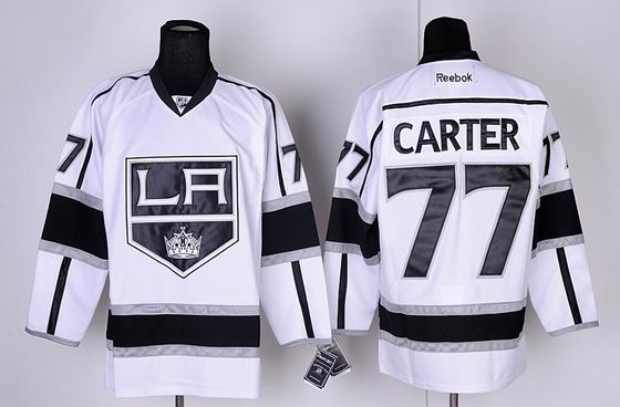 nhl los angeles kings 77 Carter white jersey