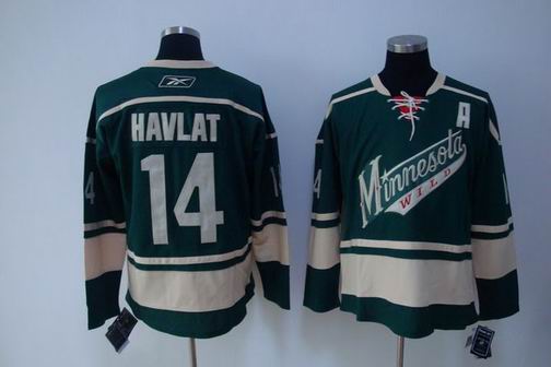 nhl minnesota wild #14 havlat green