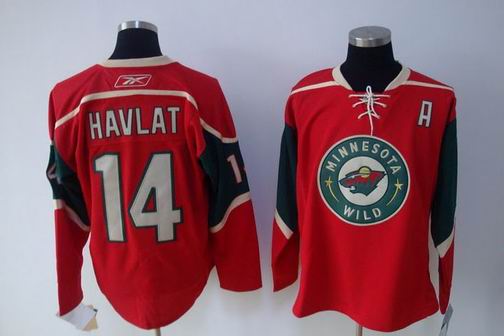 nhl minnesota wild #14 havlat red