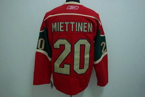 nhl minnesota wild #20 miettinen red