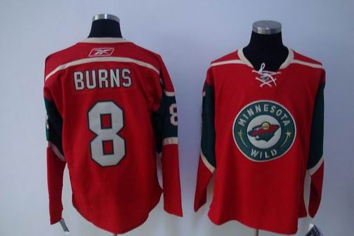 nhl minnesota wild #8 burns red