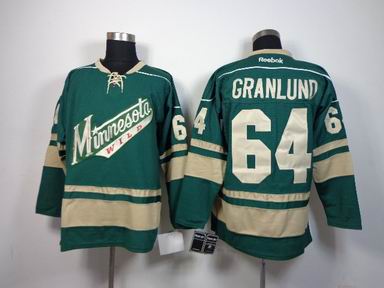 nhl minnesota wild 64 Granlund green jersey