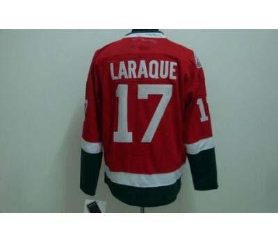 nhl montreal canadiens #17 laraque red black