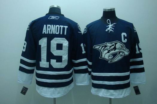 nhl nashville predators #19 arnott blue
