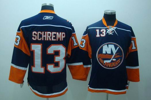 nhl new york islands #13 schremp blue