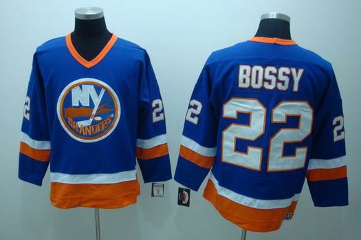 nhl new york islands #22 bossy blue