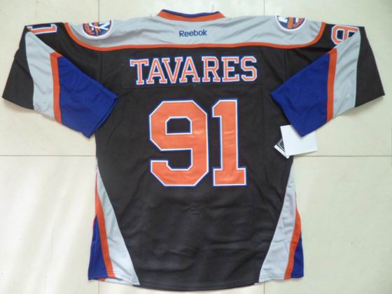 nhl new york islands #91 tavares black