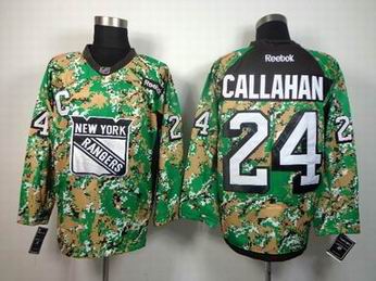 nhl new york rangers 24 Callahan camo jersey