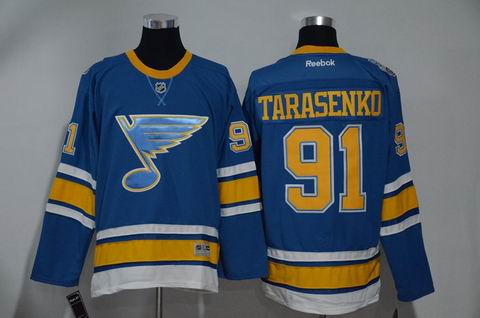 nhl st. louis blues #91 Tarasenko blue jersey