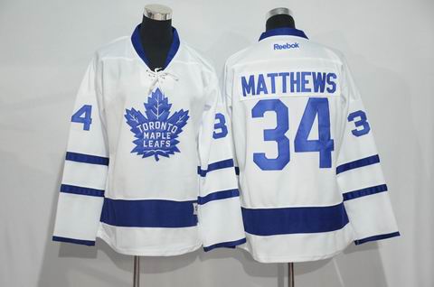 nhl toronto maple leafs #34 Matthews white jersey