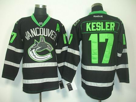 nhl vancouver canucks #17 kesler black