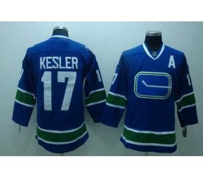 nhl vancouver canucks #17 kesler blue[3rd]