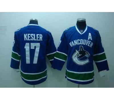 nhl vancouver canucks #17 kesler blue